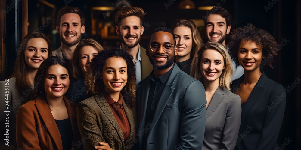 Diverse group of Indian professionals posing confidently for team profile pictures. Concept Corporate Photoshoot, Team Portraits, Professional Poses, Diverse Group, Confidence