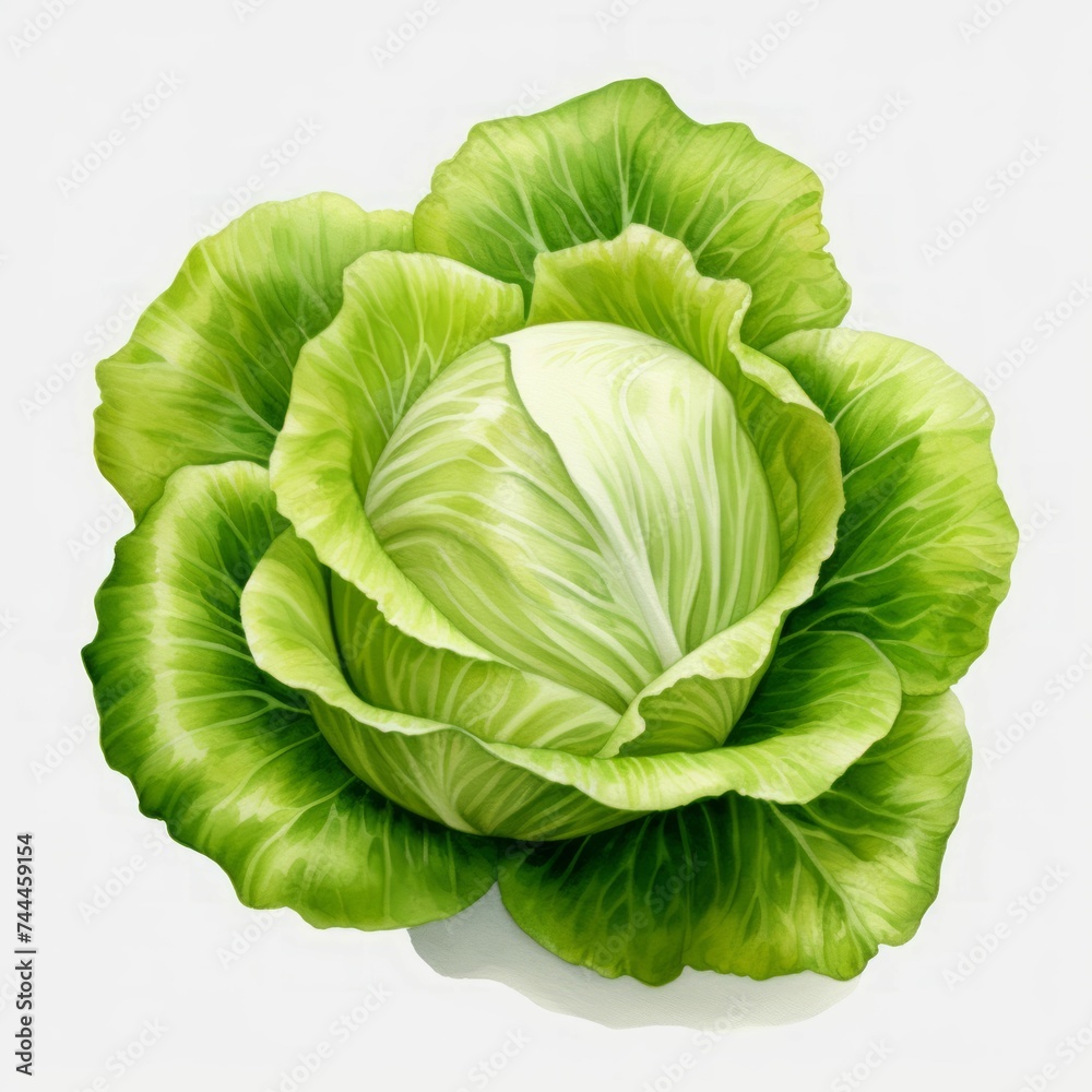 Fototapeta premium lettuce watercolor