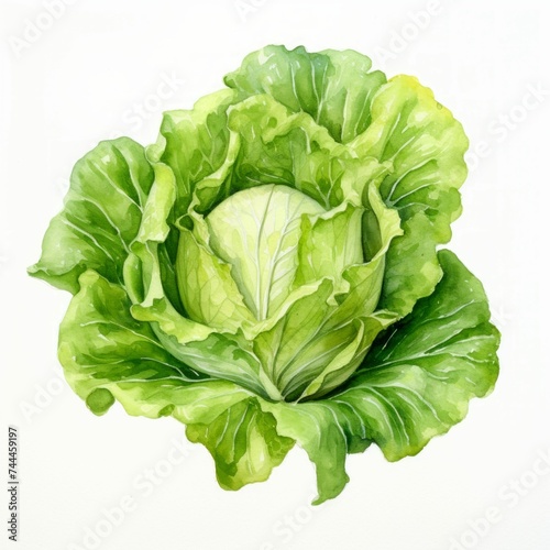 lettuce watercolor