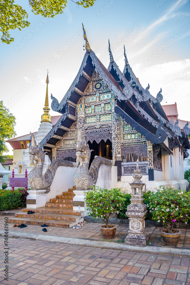 View at the Prayer room near Wat Chedi Luang in the streets of Chiang Mai - Thailand