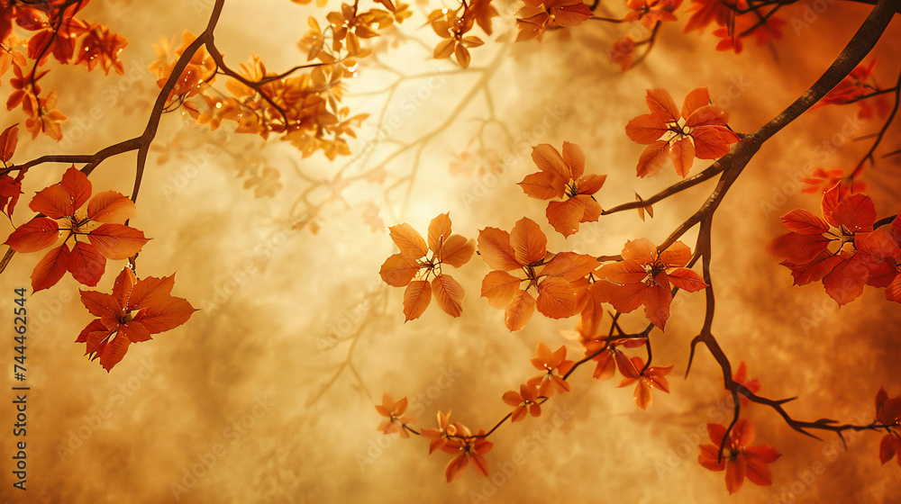 Natures palette in spring, where the soft focus on blooming flowers and vibrant colors capture the essence of renewal and beauty
