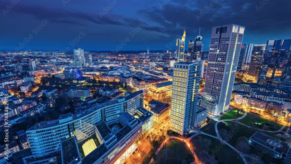 frankfurt am main super slow motion 360° drone airturn 