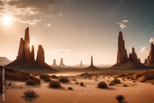 sunset in the desert © Muhammd