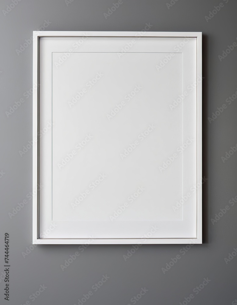 white frame on wall white frame on wall