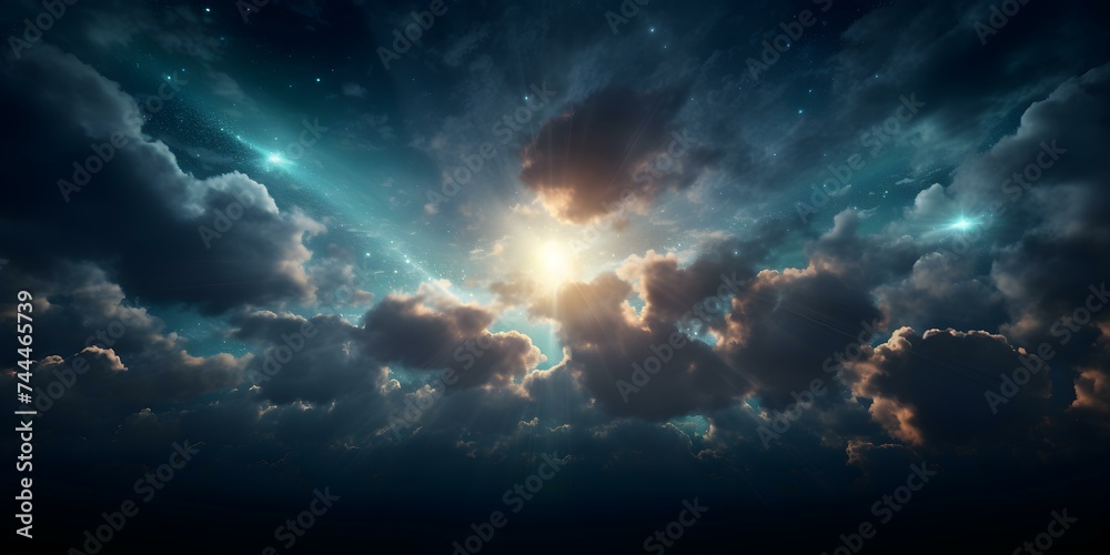 Breathtaking photo of a star shining brightly against a vast sky. Concept Astrophotography, Starry Night, Bright Stars, Cosmic Beauty, Night Sky