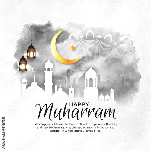 Happy Muharram greeting car...