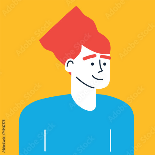Icons man. People avatars. Vector illustration