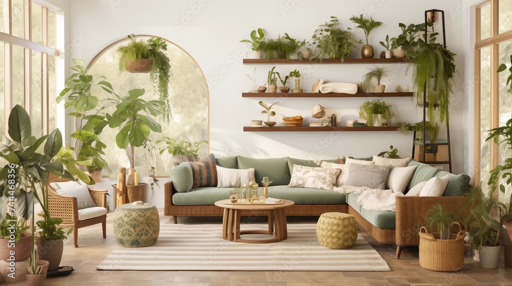 Garden Oasis Design an indoor garden oasis with lush greenery