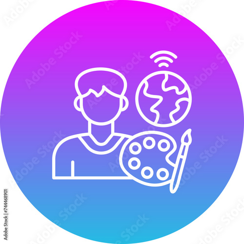 Digital nomad Icon