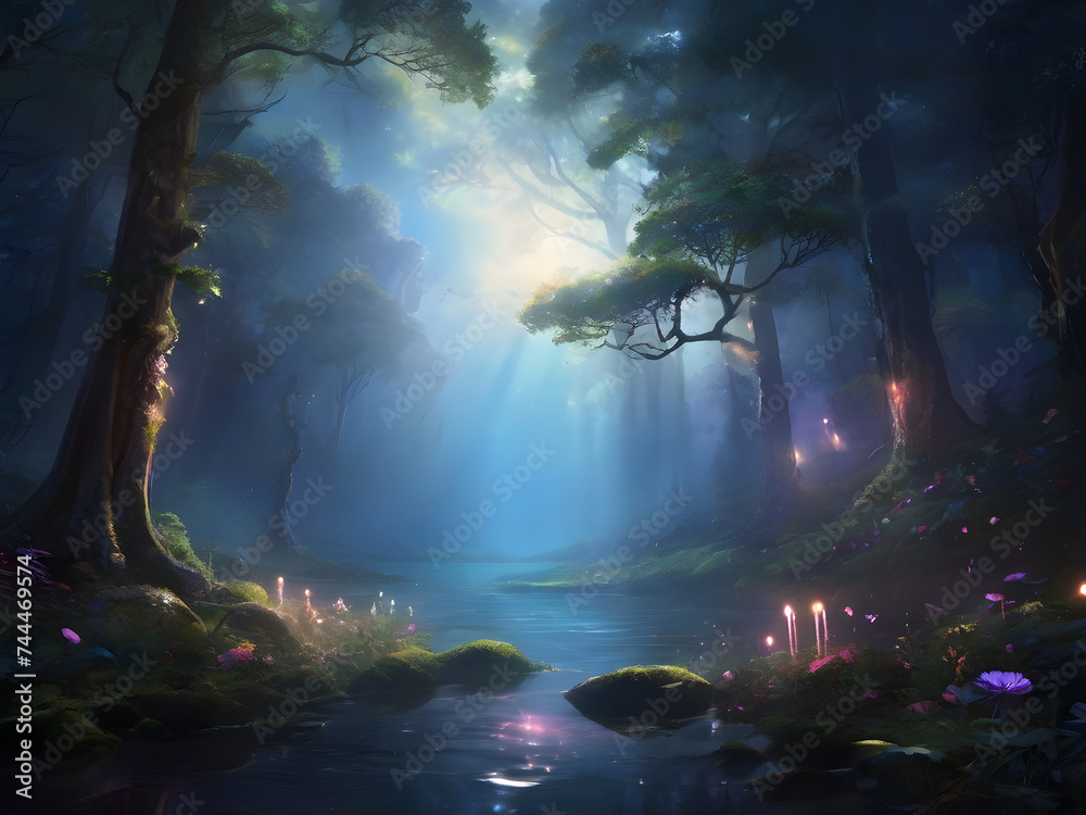 mesmerizing digital painting created using AI mesmerizing digital painting created using AI