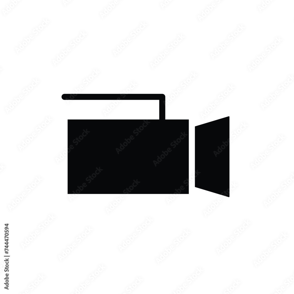 video camera icon vector template simple and clean