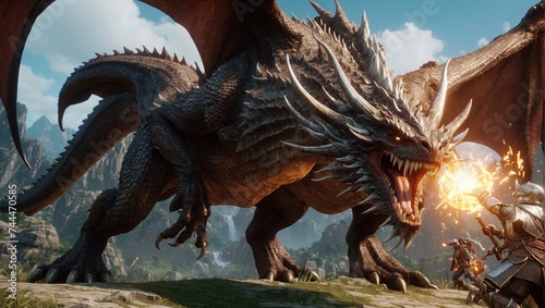 a screenshot of a dragon in a video game