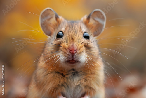 Close Up of a Mouse With Blurry Background © D
