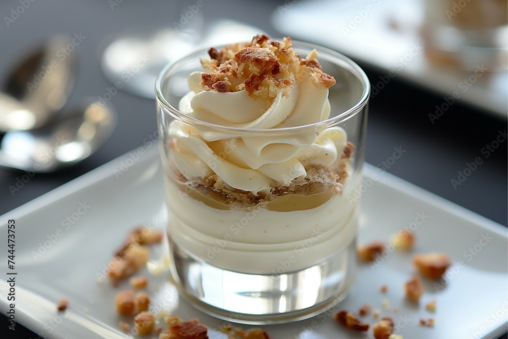It's a French dessert full of vanilla flavor, cream brulee. generative ai It's a French dessert full of vanilla flavor, cream brulee. generative ai