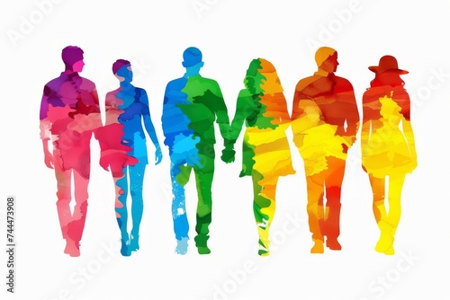 LGBTQ Pride infuse. Rainbow understanding colorful cultugender diversity Flag. Gradient motley colored fraysexual LGBT rights parade festival gay celebrities diverse gender illustration