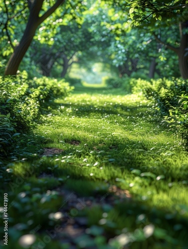 Dense Green Forest Filled With Trees