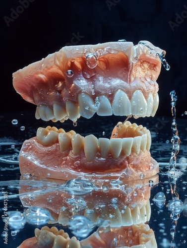 Dental Tooth Close Up Submerged in Water photo