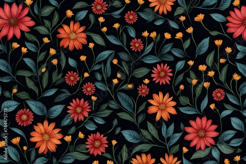 seamless floral pattern © Muhammd