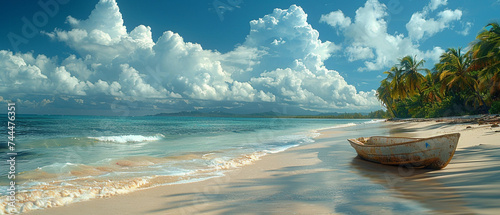 Traumhafte Kulisse am Strand der Dominikanischen Republik photo