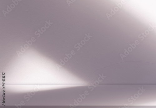 Purple Background Pastel Pink Concrete Wall Texture with Light  Shadow Empty Studio Kitchen Cement room with Sunlight reflect on floor Backdrop for Cosmetic Product Present for Spring Summer banner