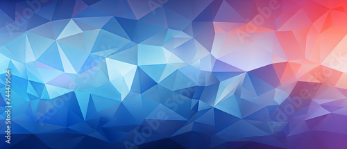 Vibrant Abstract Low Poly Design  Futuristic Vector Banner Illustration