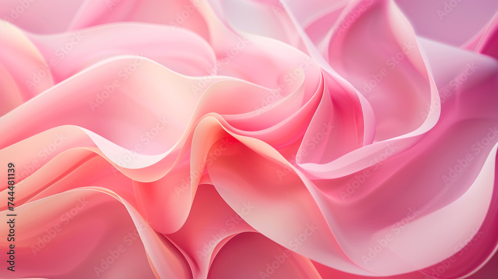 Obraz premium pink silk or satin texture can use as wedding background. 