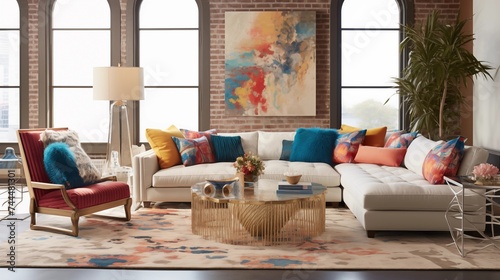 Modern Bohemian Embrace the eclectic charm of bohemian style with a modern twist photo