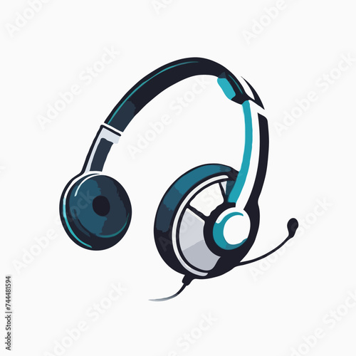 headphones icon on white
