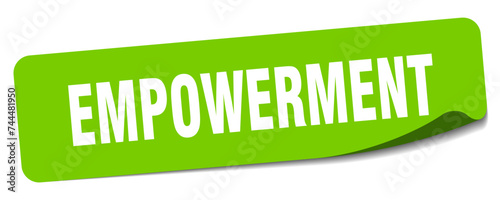 empowerment sticker. empowerment label