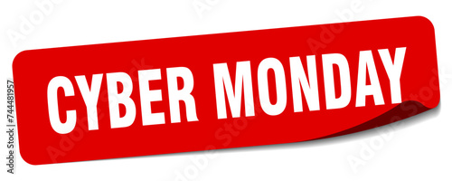 cyber monday sticker. cyber monday label