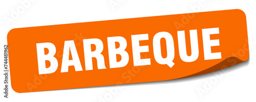 barbeque sticker. barbeque label