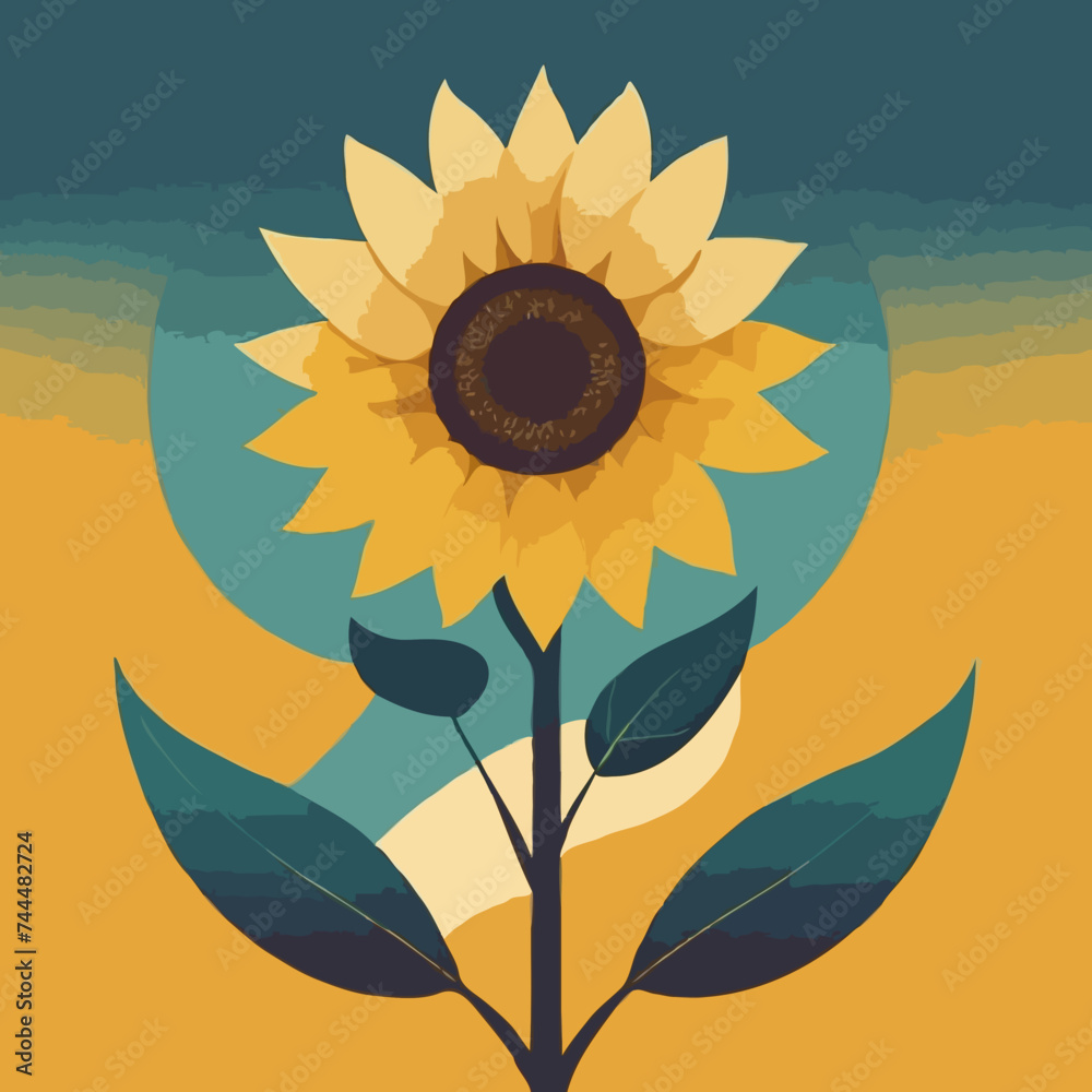 abstract sunflower background
