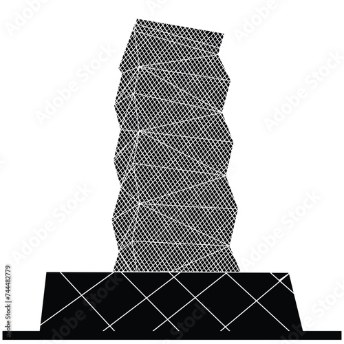 Explore Kenya's skyline with editable vector silhouettes capturing iconic and tallest buildings. Perfect for designers, presentations, and projects celebrating Kenya's architectural marvels