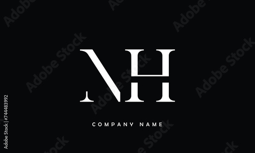 NH  HN  N  H Abstract Letters Logo Monogram