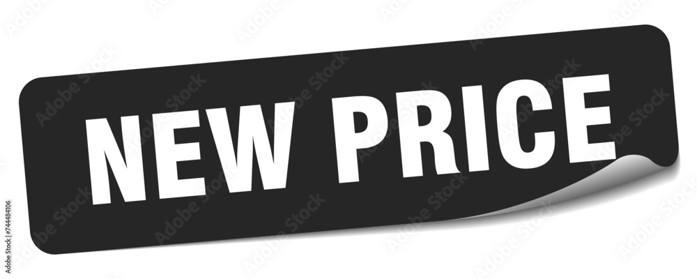 new price sticker. new price label new price sticker. new price label