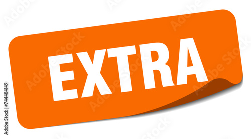 extra sticker. extra label