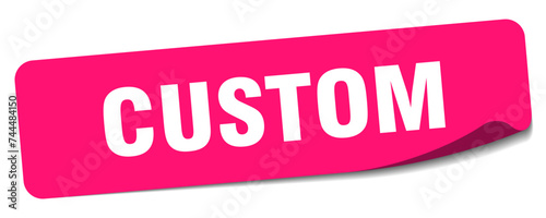 custom sticker. custom label