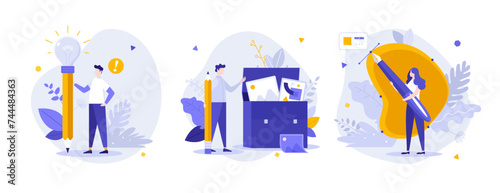 Set Of Business Characters Concepts