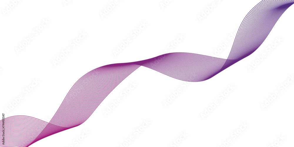 Fototapeta premium Modern glowing wavy lines with technology connection concept. Abstract technology lines mesh background. Abstract digital motion lines. Vector wave curve gradient pattern blend.