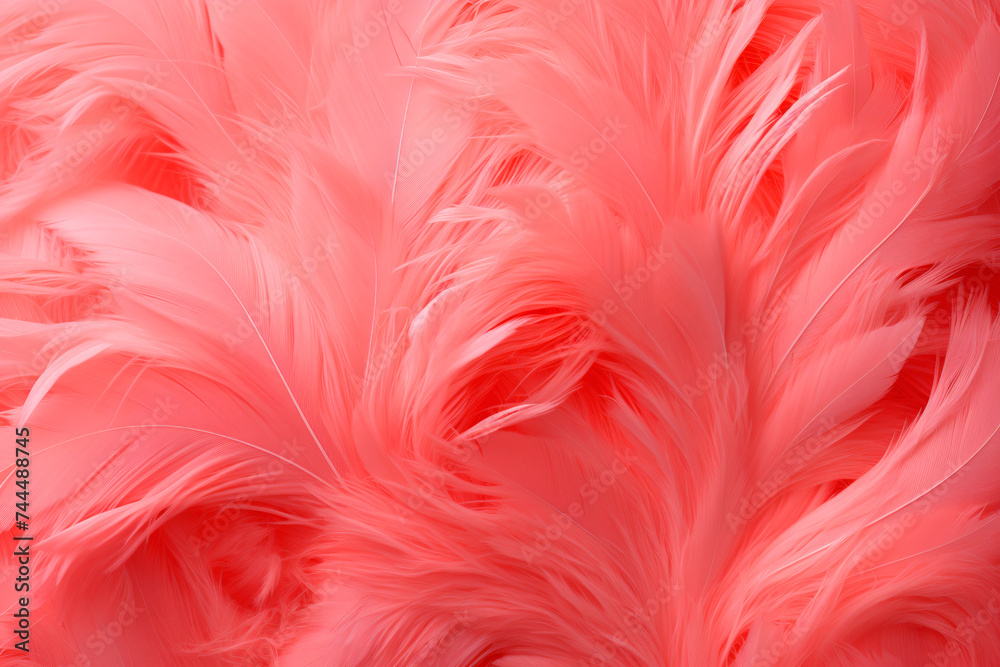 Pink feathers close-up, background, pattern Pink feathers close-up, background, pattern