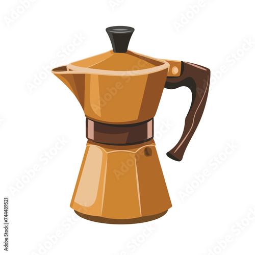 Coffee pot icon. Kitchen supply domestic and househo