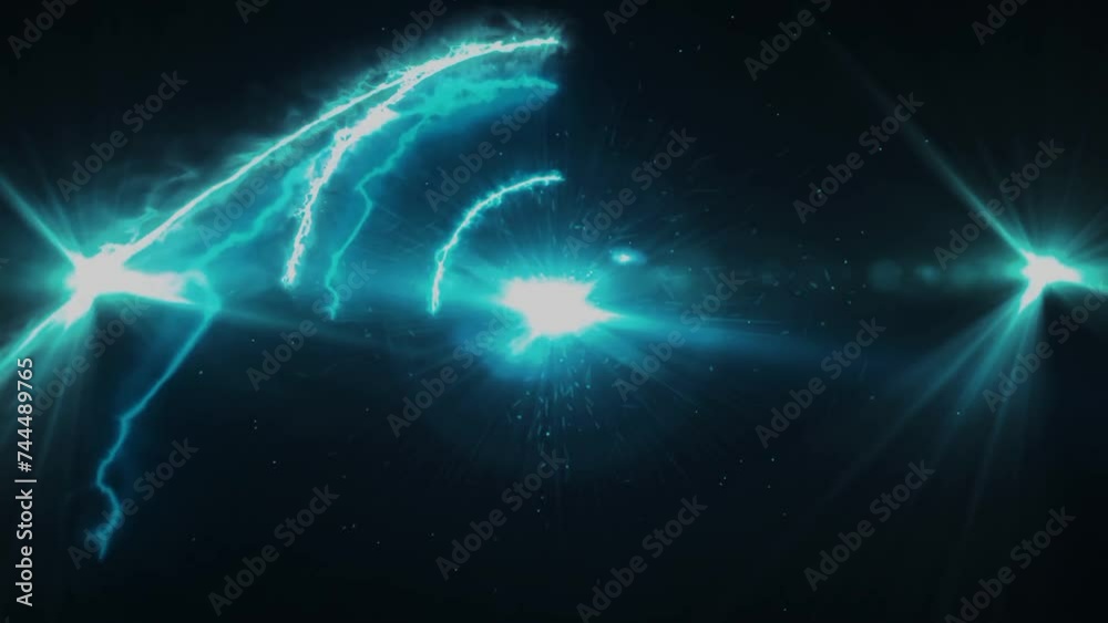 Blue white lights lines circling animation background Blue white lights lines circling animation background