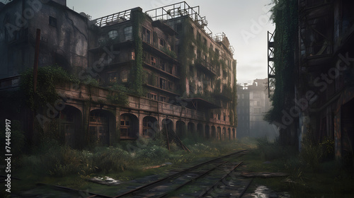 an unused abandoned industrial city
