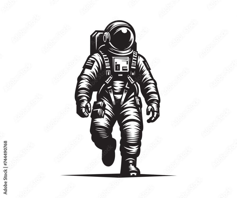 Astronaut in Spacesuit Vector