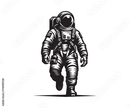 Astronaut in Spacesuit Vector
