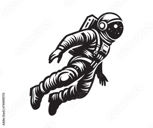 Astronaut in Spacesuit Vector