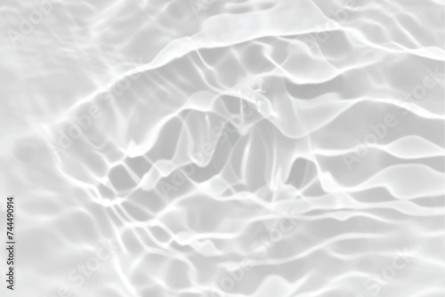 White water surface texture with ripples, splashes, and bubbles. Abstract summer banner background Water waves in sunlight with copy space cosmetic moisturizer micellar toner emulsion. White water.