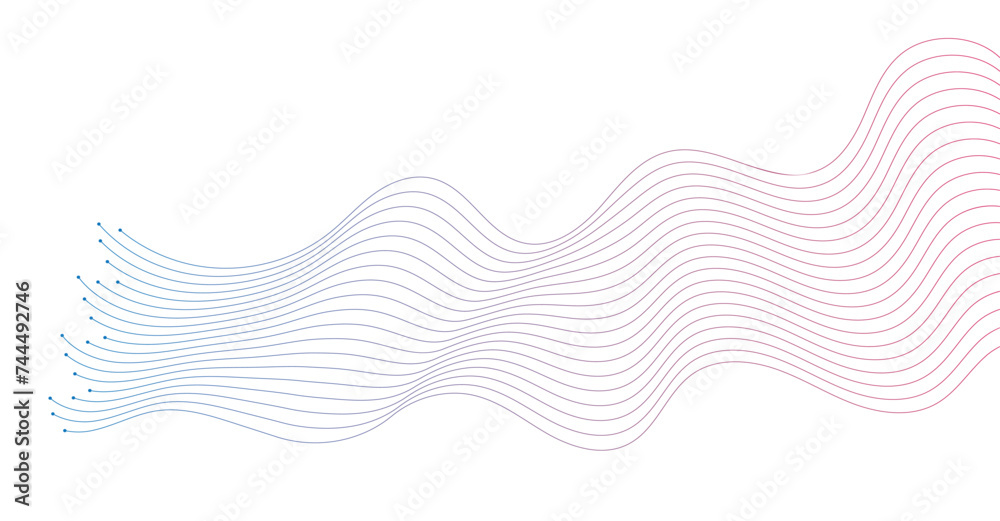 abstract wavy lines background element. Suitable for AI, tech, network, science, digital technology theme abstract wavy lines background element. Suitable for AI, tech, network, science, digital technology theme