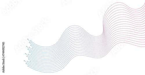 abstract wavy lines background element. Suitable for AI, tech, network, science, digital technology theme	
