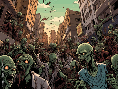 zombie attack in the city